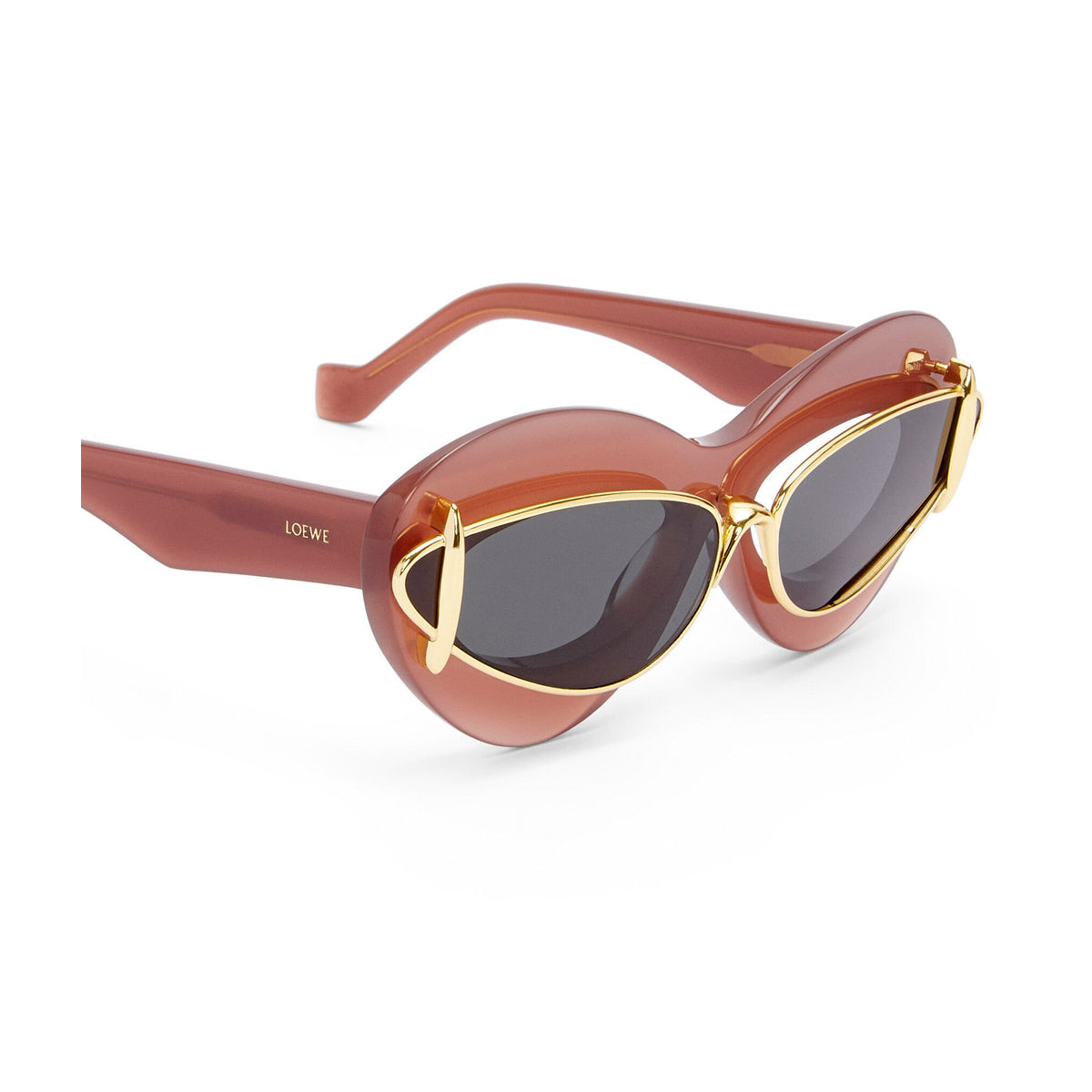 LW40119I DOUBLE FRAME 66a Rosa Acetato/ Metal Occhiali Sole