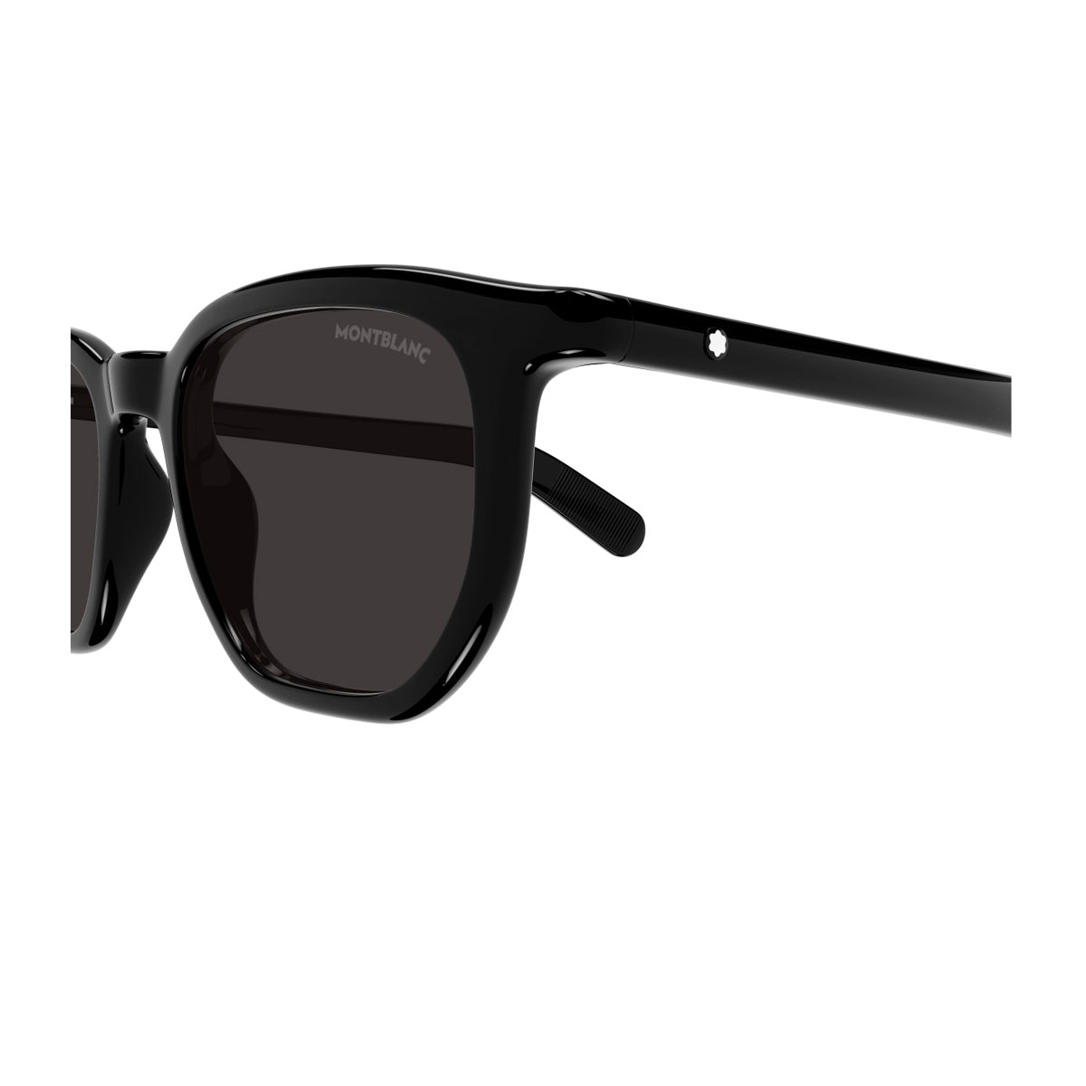 Montblanc MB0353S Linea Snowcap 001 Black Grey Nero Injected Acetate Occhiali Da Sole