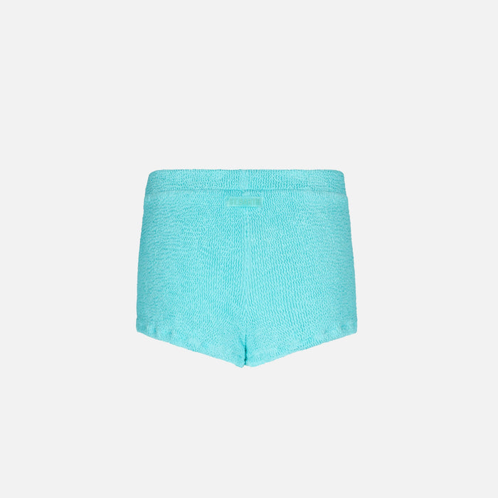 Girl Water Green Crinkle Shorts Pant