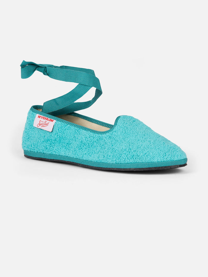 Water Green Mychal Terry Friulana Slippers | Special Edition