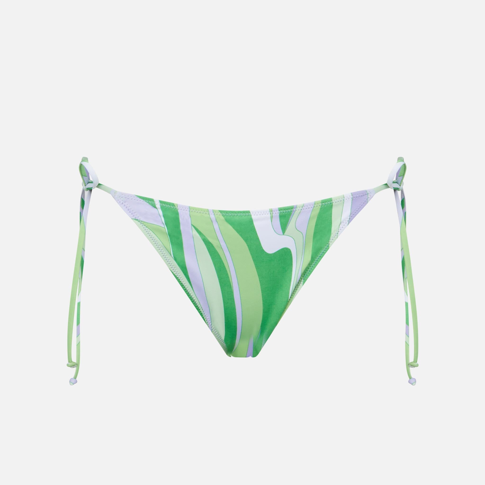 Multicolor Wave Marielle Swim Briefs Green Bottom