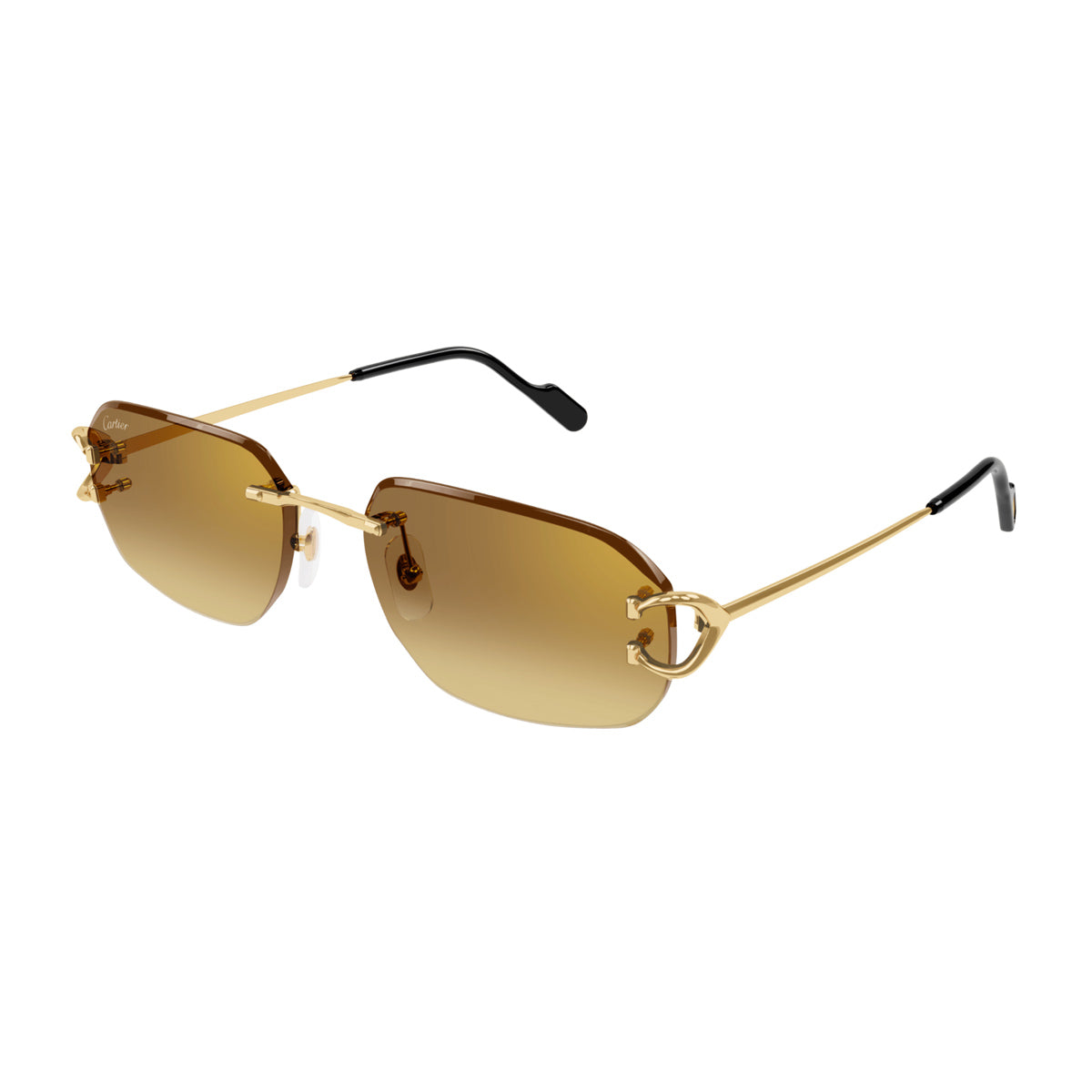 Cartier CT0468S Signature C De 004 Gold Brown Oro Metal Occhiali Da Sole