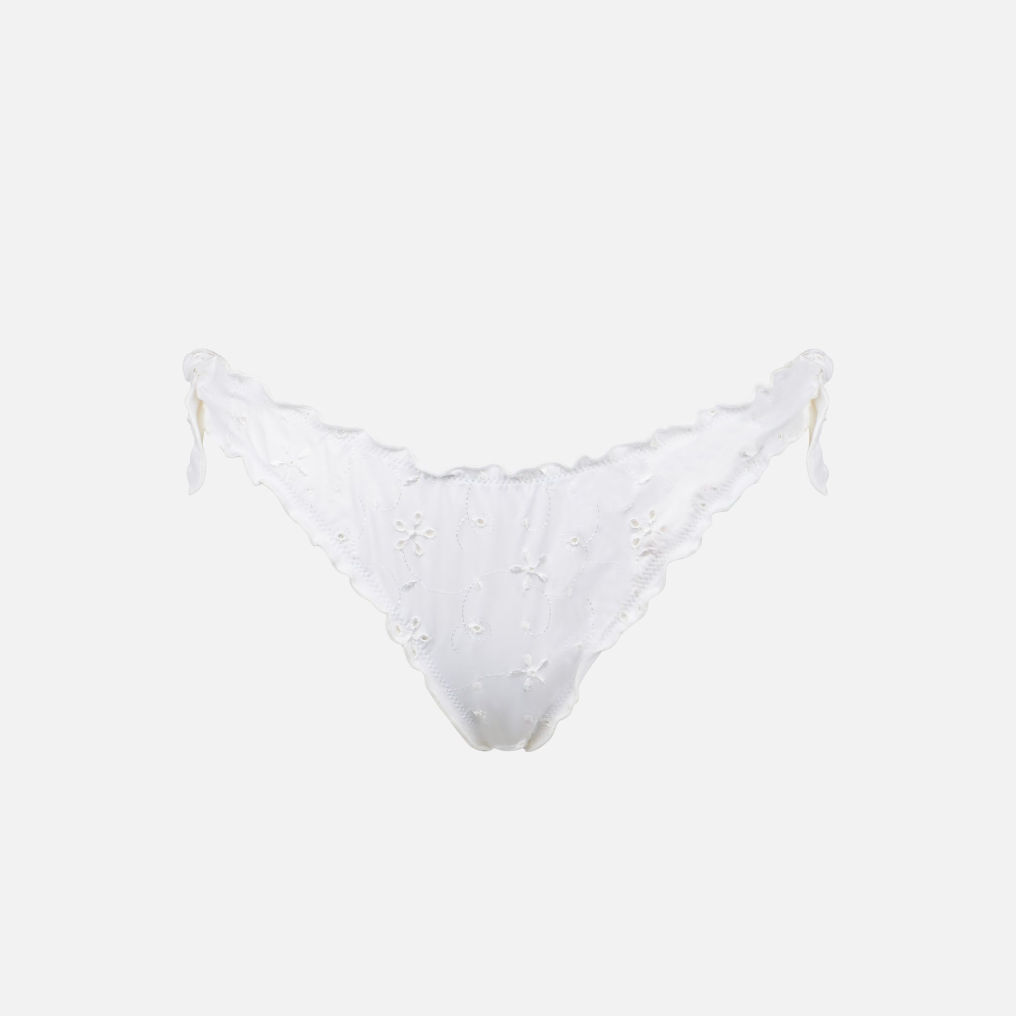 Moon White Sangallo Bikini Briefs Bottom