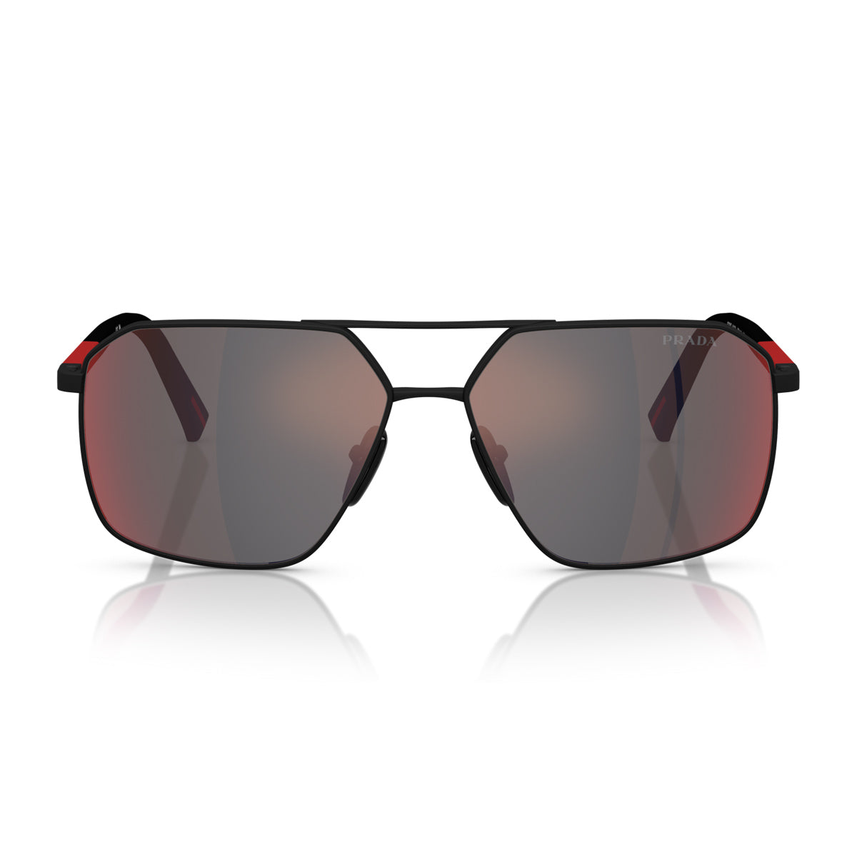 PS A50S DG008F Nero Effetto Gommato Metal Occhiali Da Sole