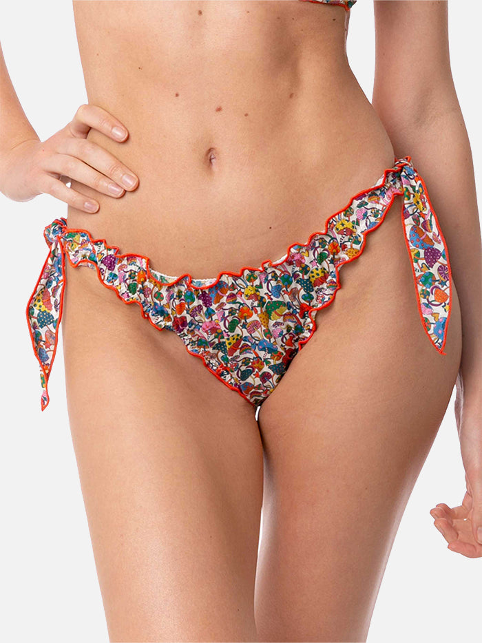Venus Liberty Print Cheeky Bikini Briefs | Special Edition Orange Bottom
