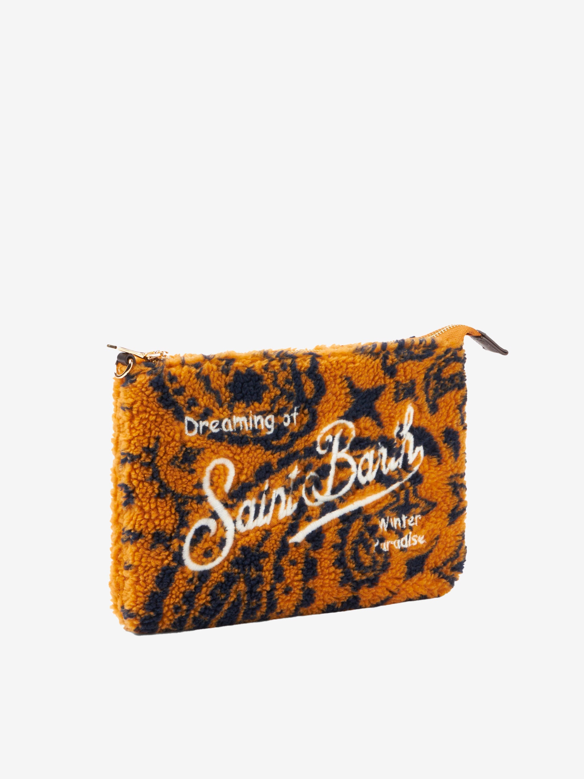 Parisienne Wooly Cross-Body Pouch Bag With Ochre Bandanna Yellow Pochette