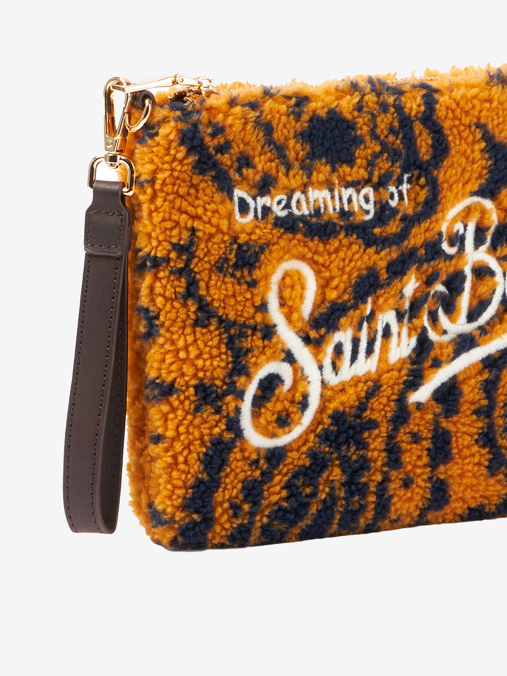 Parisienne Wooly Cross-Body Pouch Bag With Ochre Bandanna Yellow Pochette