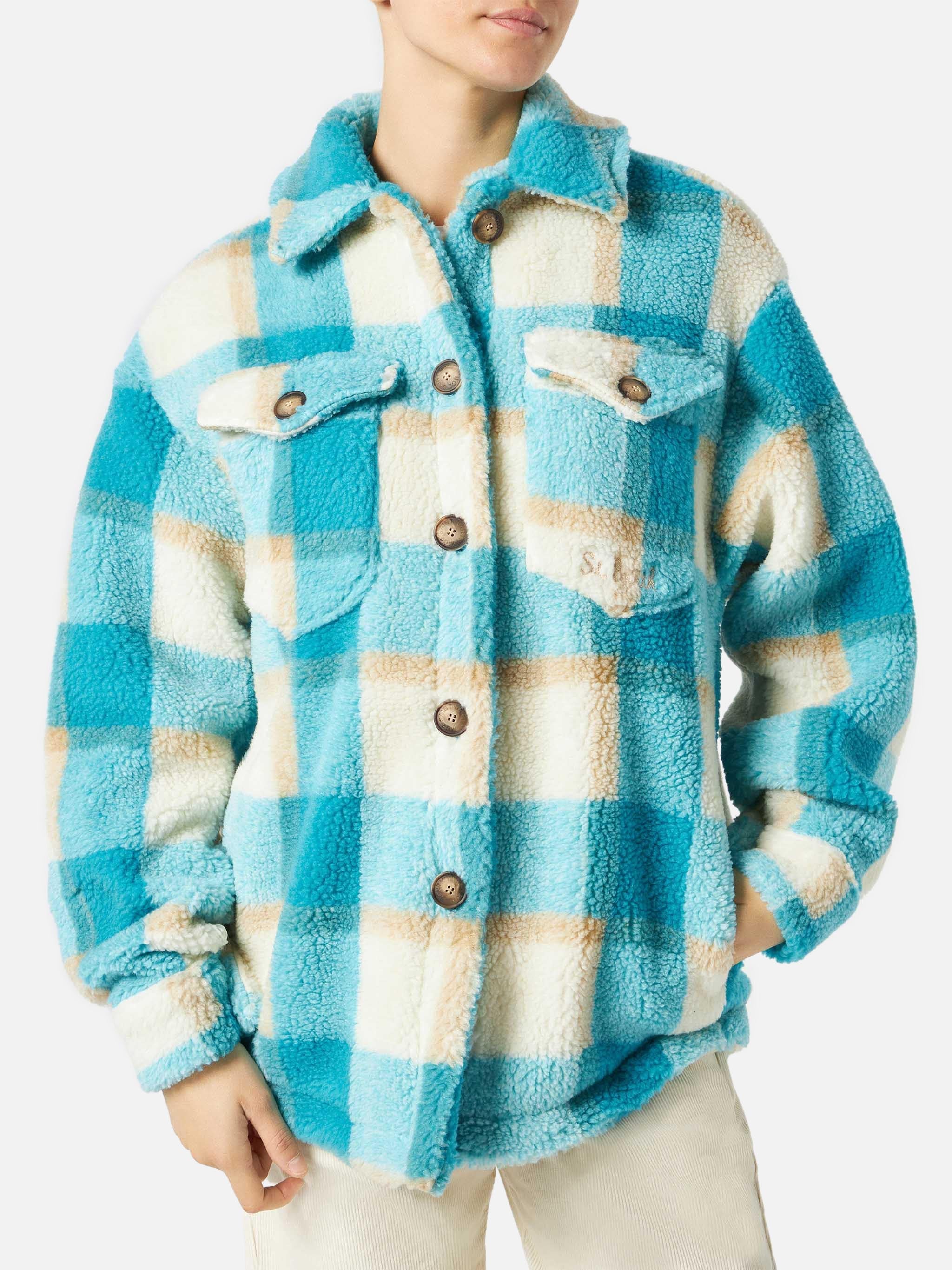 Tartan Sherpa Elys Overshirt Jacket