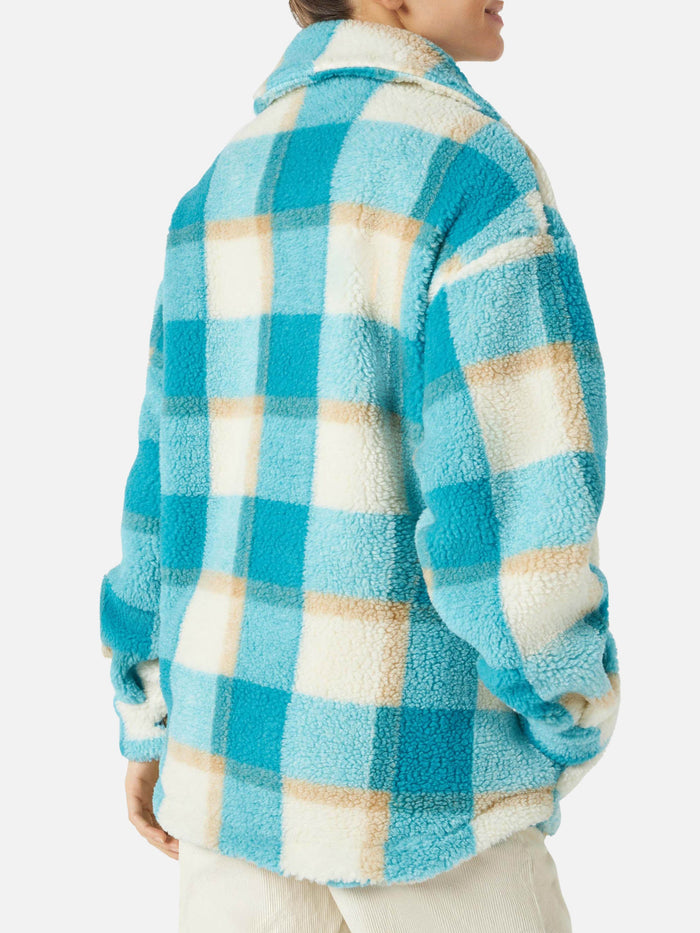 Tartan Sherpa Elys Overshirt Jacket