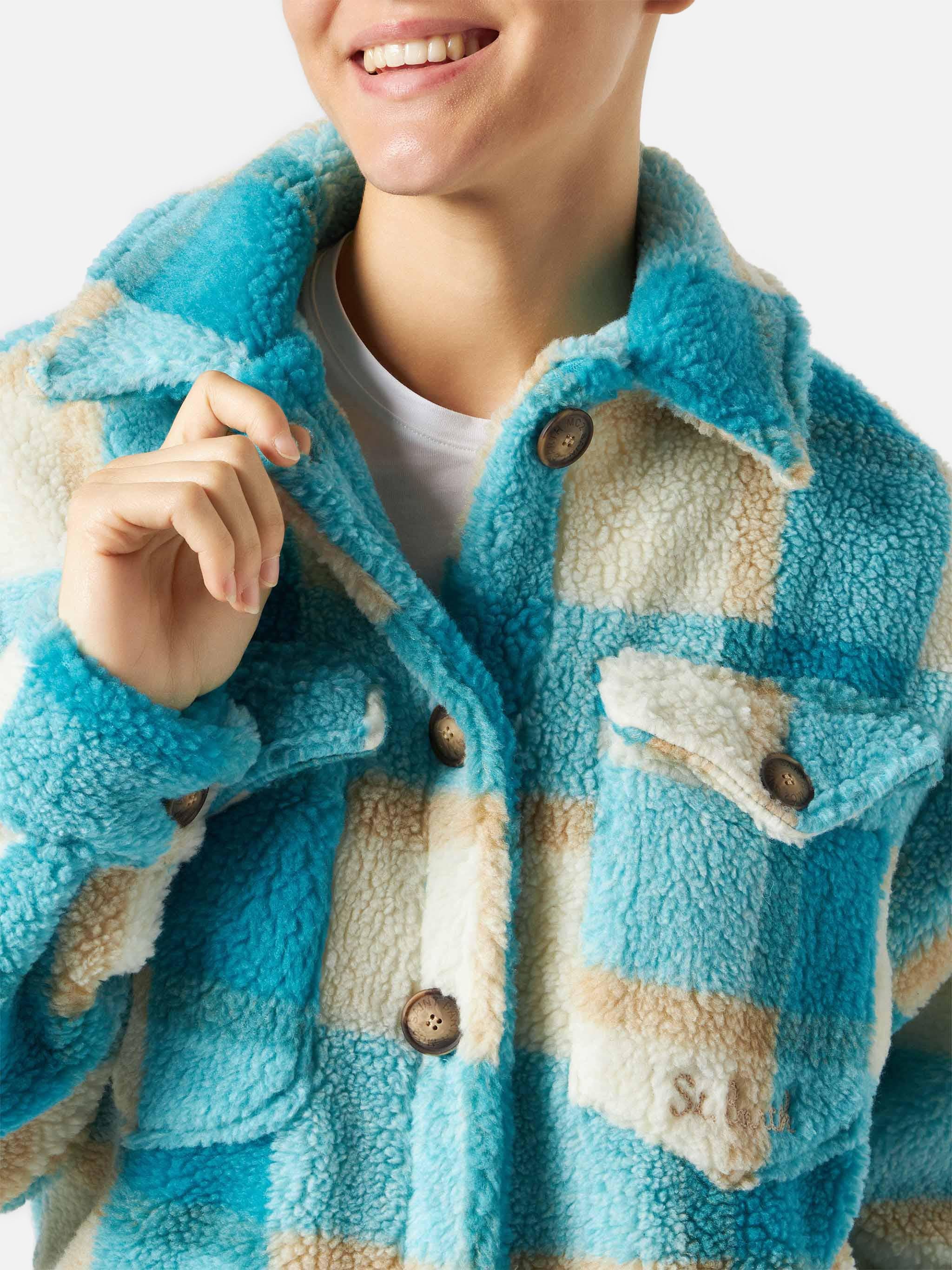 Tartan Sherpa Elys Overshirt Jacket
