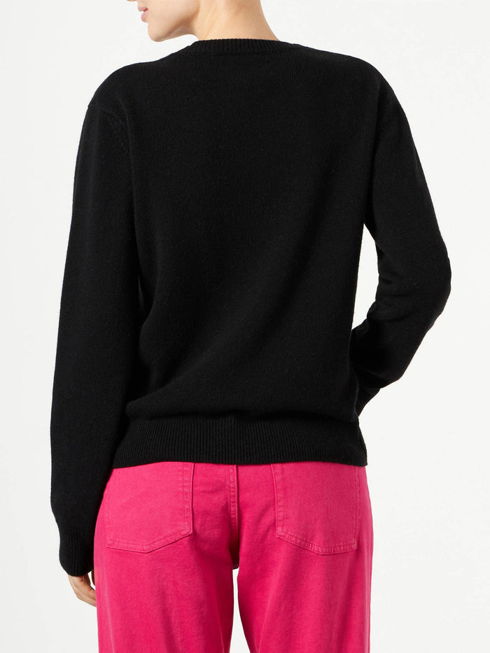 Black New Queen Sweater With Terry Logo