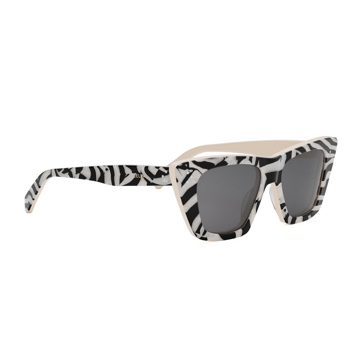 Celine CL40187I 3 Dots 99E Black and Ivory Nero Acetate Occhiali Da Sole