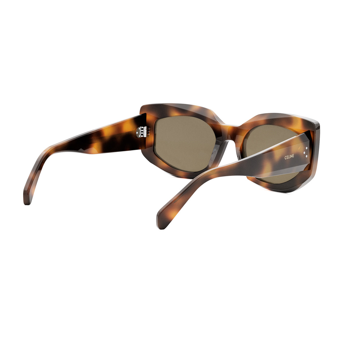 Celine CL40277I 3 Dots 53E Havana Marrone Acetate Occhiali Da Sole