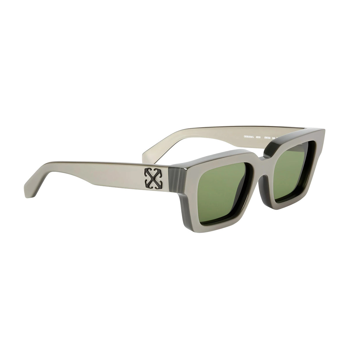 Off White OERI126 VIRGIL M 6e55 Taupe Green Grigio Acetate Occhiali Da Sole