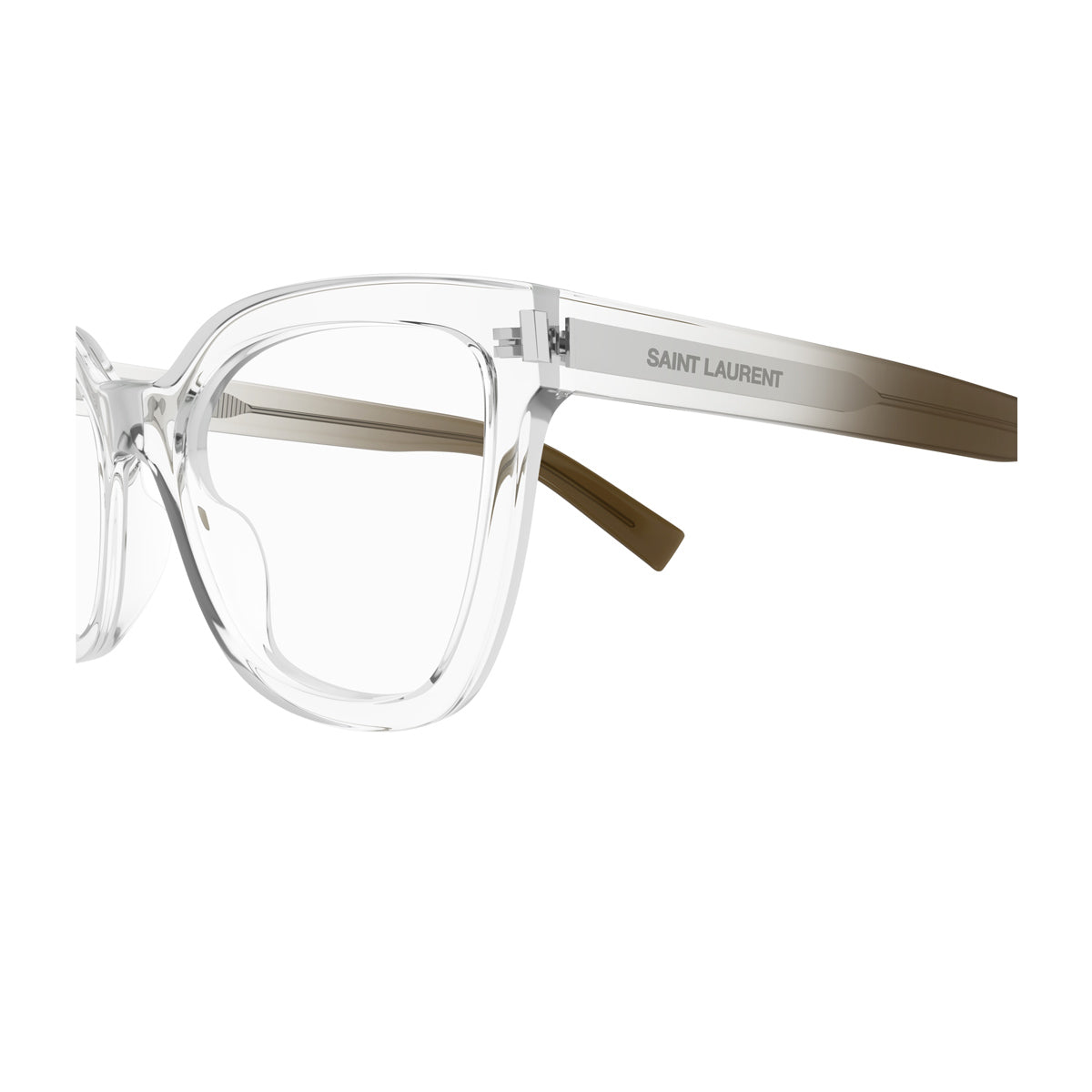 Saint Laurent SL 748 Linea Corner Angle 006 Crystal Trasparente Acetate Occhiali Da Vista