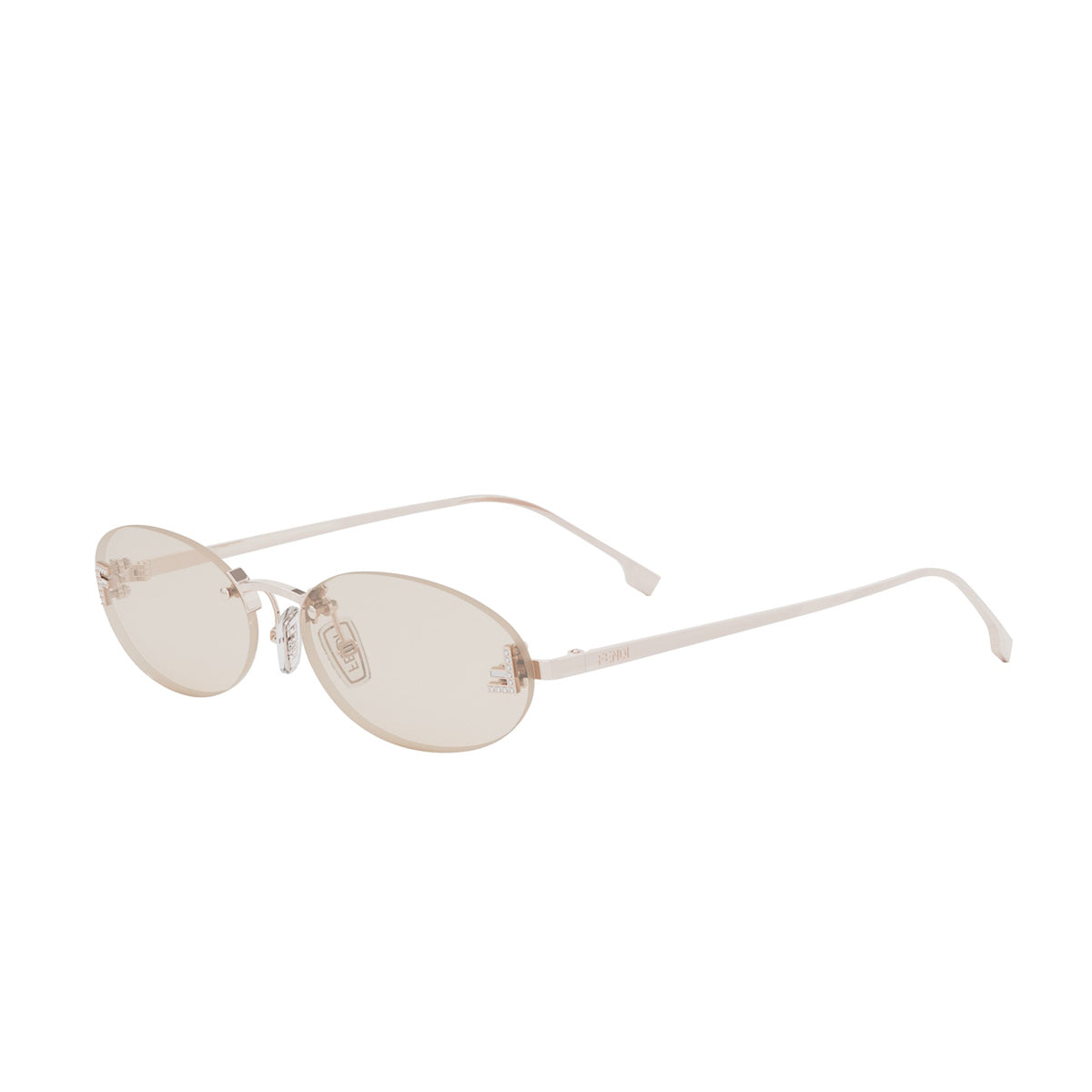 FE4075US 28Y Oro Rosa Fendi First Crystal Metal Occhiali Da Sole