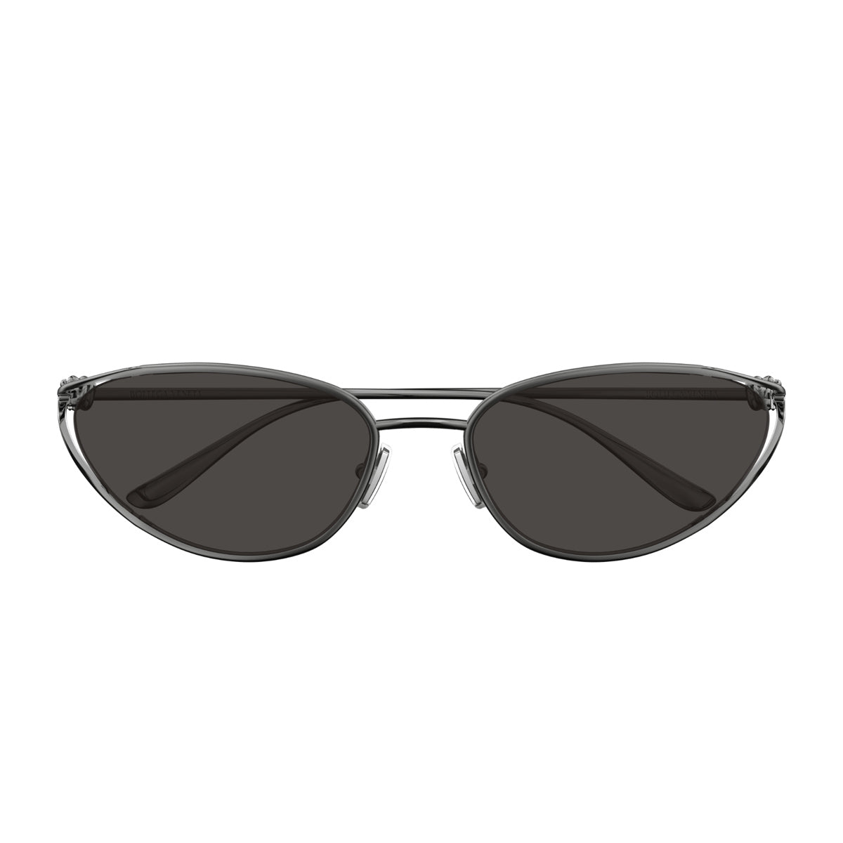 Bottega Veneta BV1330S Linea Knot 001 Ruthenium Grey Grigio Metal Occhiali Da Sole