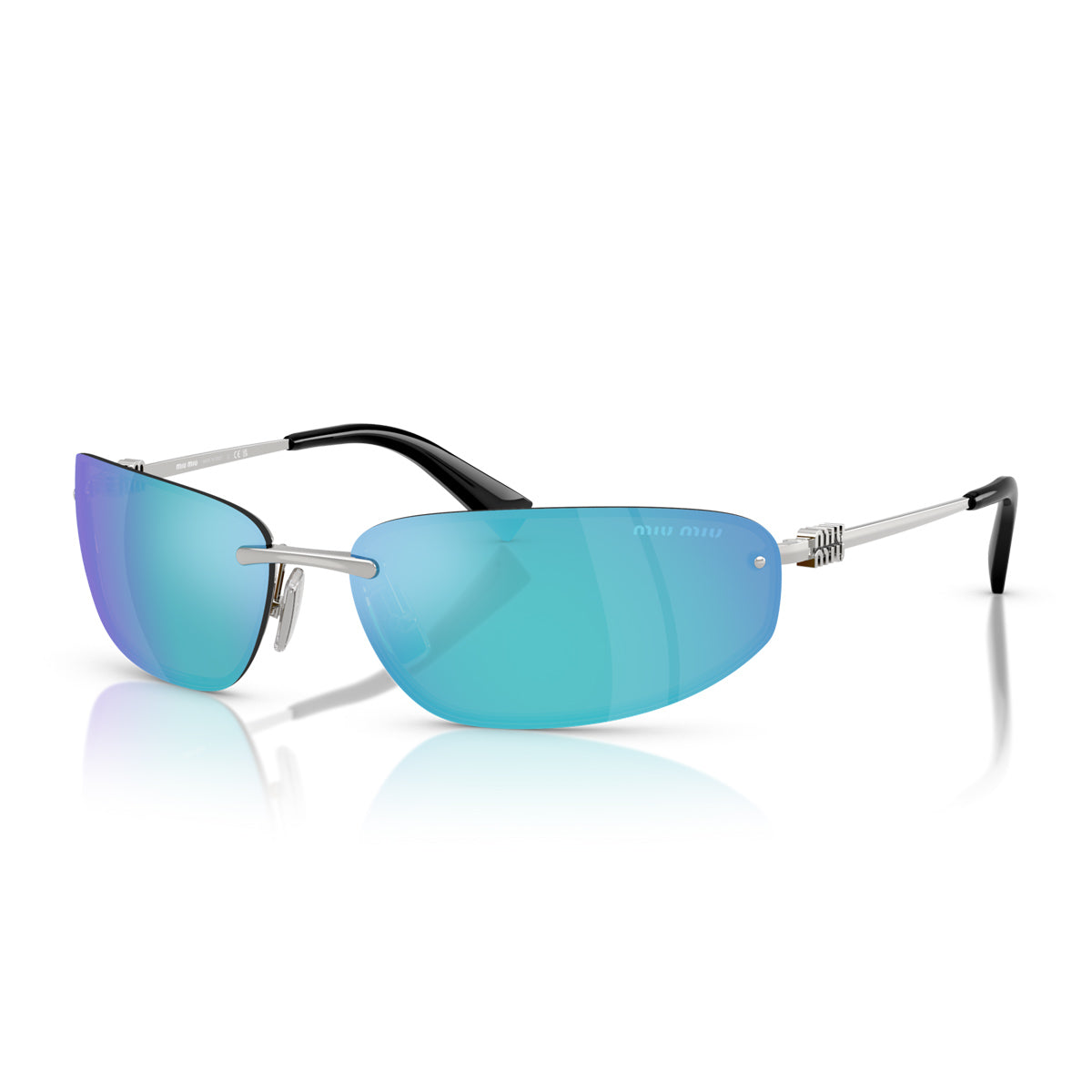 Miu 0MU A50S 1BC10K Argento Metal Occhiali Da Sole