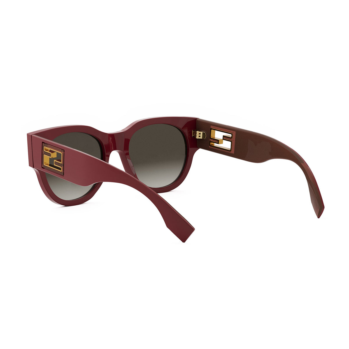 Fendi FE40147I BAGUETTE Rosso Acetate Occhiali Da Sole