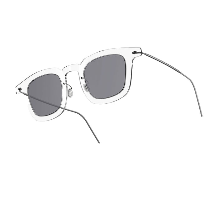 Lindberg Sun Titanium C01-Colour 10-SL113 Crystal Trasparente Acetate/metal Occhiali Da Sole