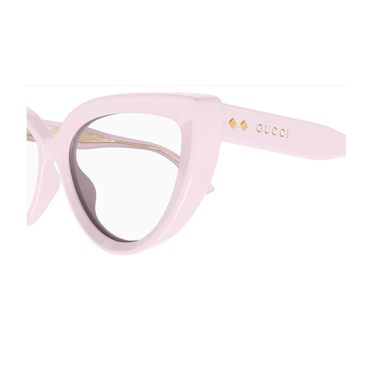 Gucci GG1530O Linea Rivets 003 Rosa Acetate Occhiali Vista