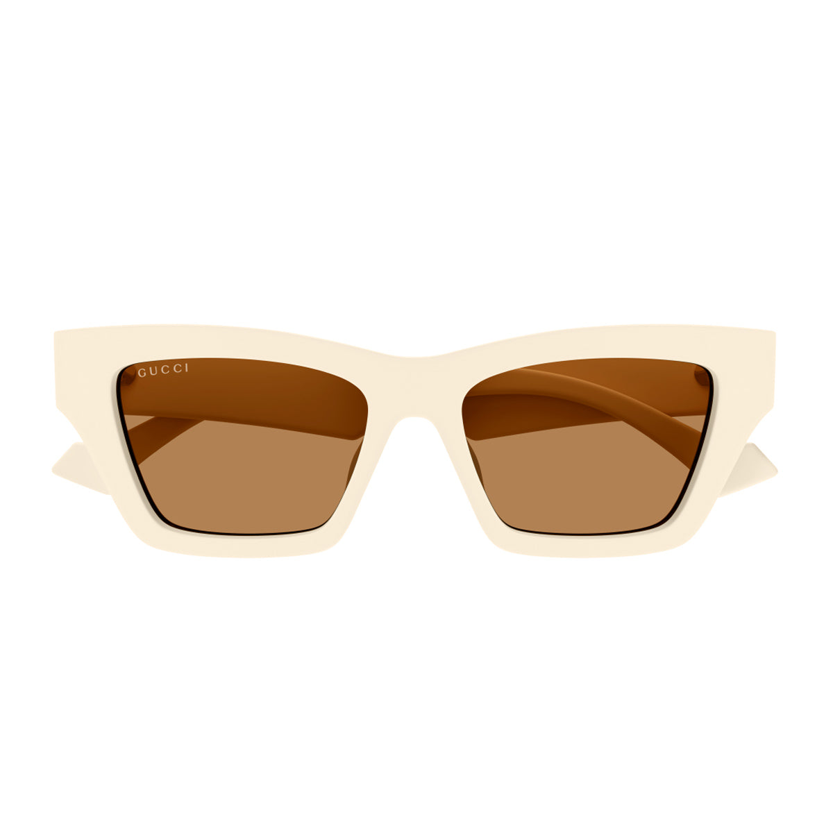 Gucci GG1753S Linea Emblem 003 Ivory Brown Avorio Recycled Acetate Occhiali Da Sole