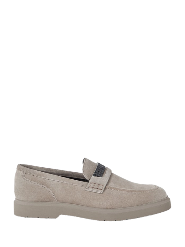 Brunello Cucinelli Women Penny Loafer L.grey >> Shoes Loaferflat