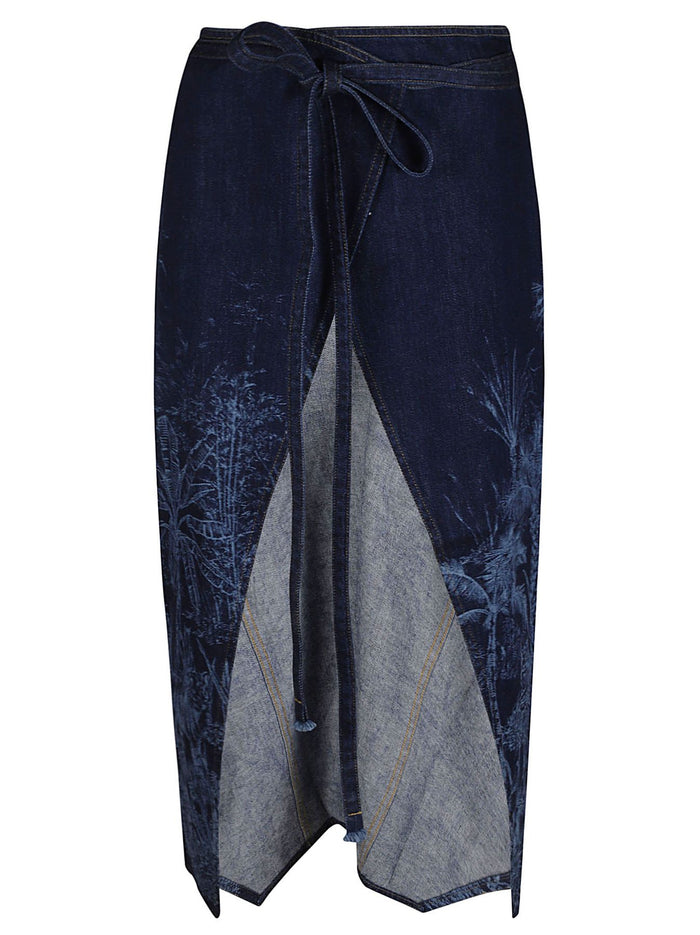 LWYF004R24DEN0024000 Nero Cotton . made In Italy. Gonna