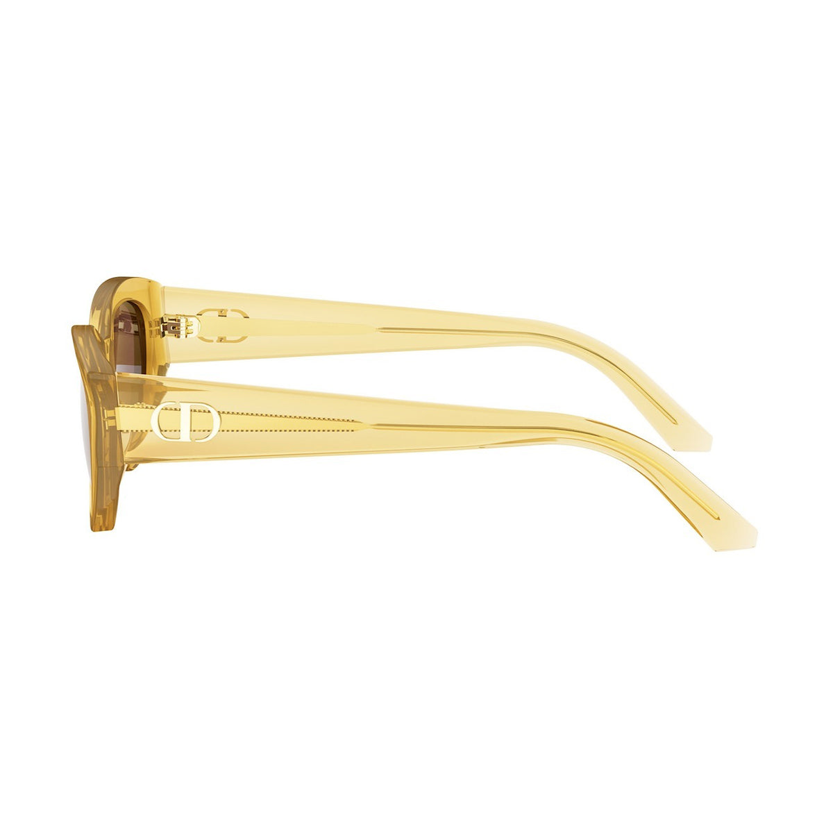 Dior DiorGlow B1I 66d2 Giallo Lucido Acetate Occhiali Da Sole