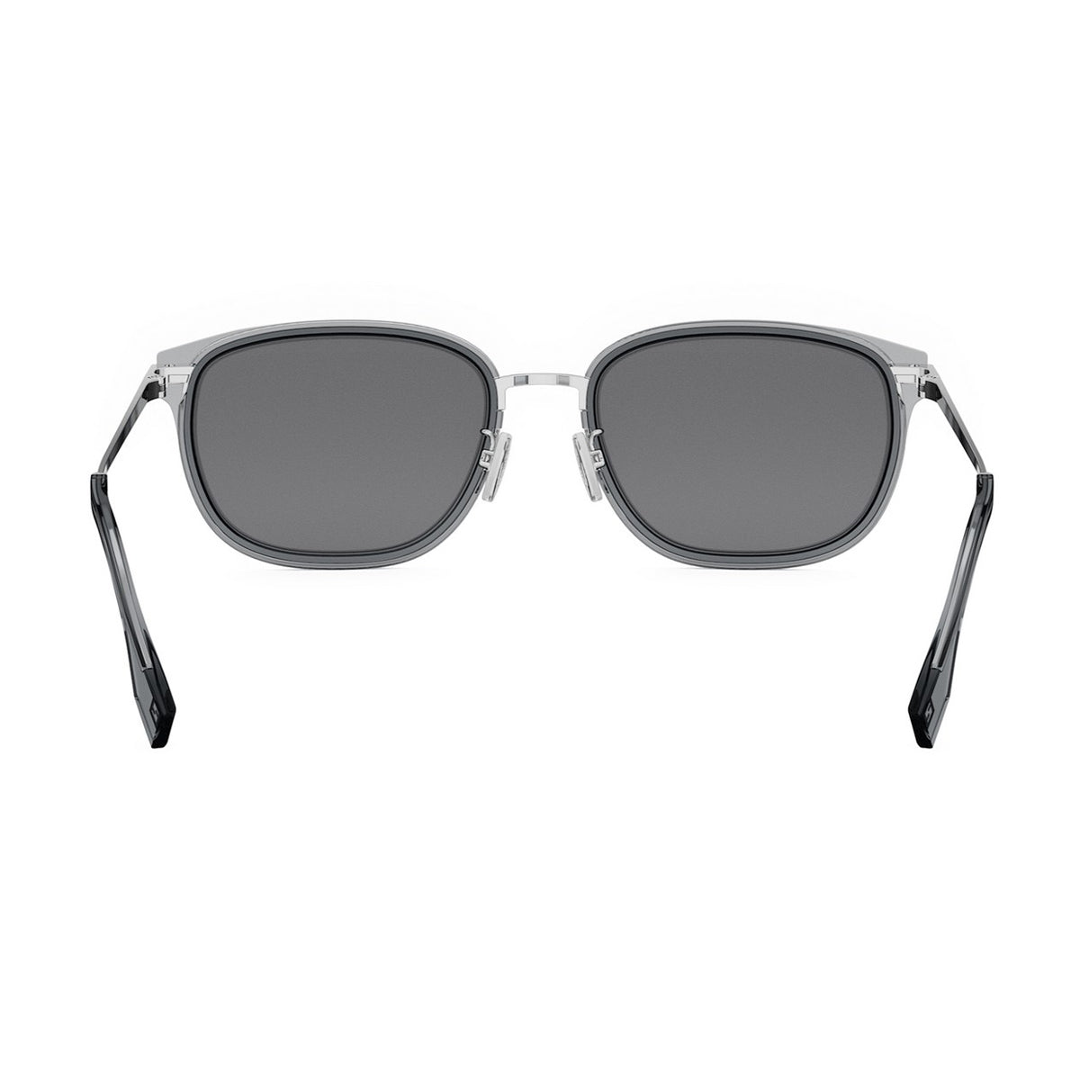 FE40155U Fendi Travel 20A Grigio Lucido Argento Acetate/ Metal Occhiali Da Sole