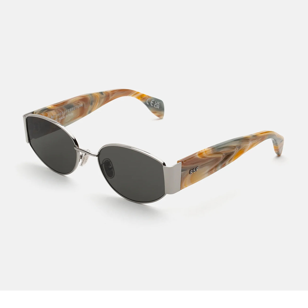 Retrosuperfuture X BOOGIE Silver Green Argento Acetate/metal Occhiali Da Sole