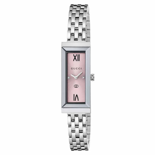 Gucci Stainless steel case watch in pink