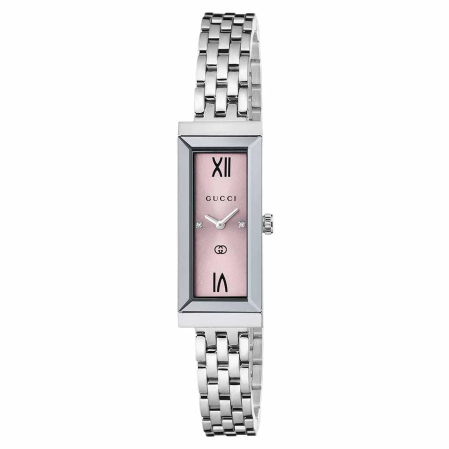 Gucci Stainless steel case watch in pink