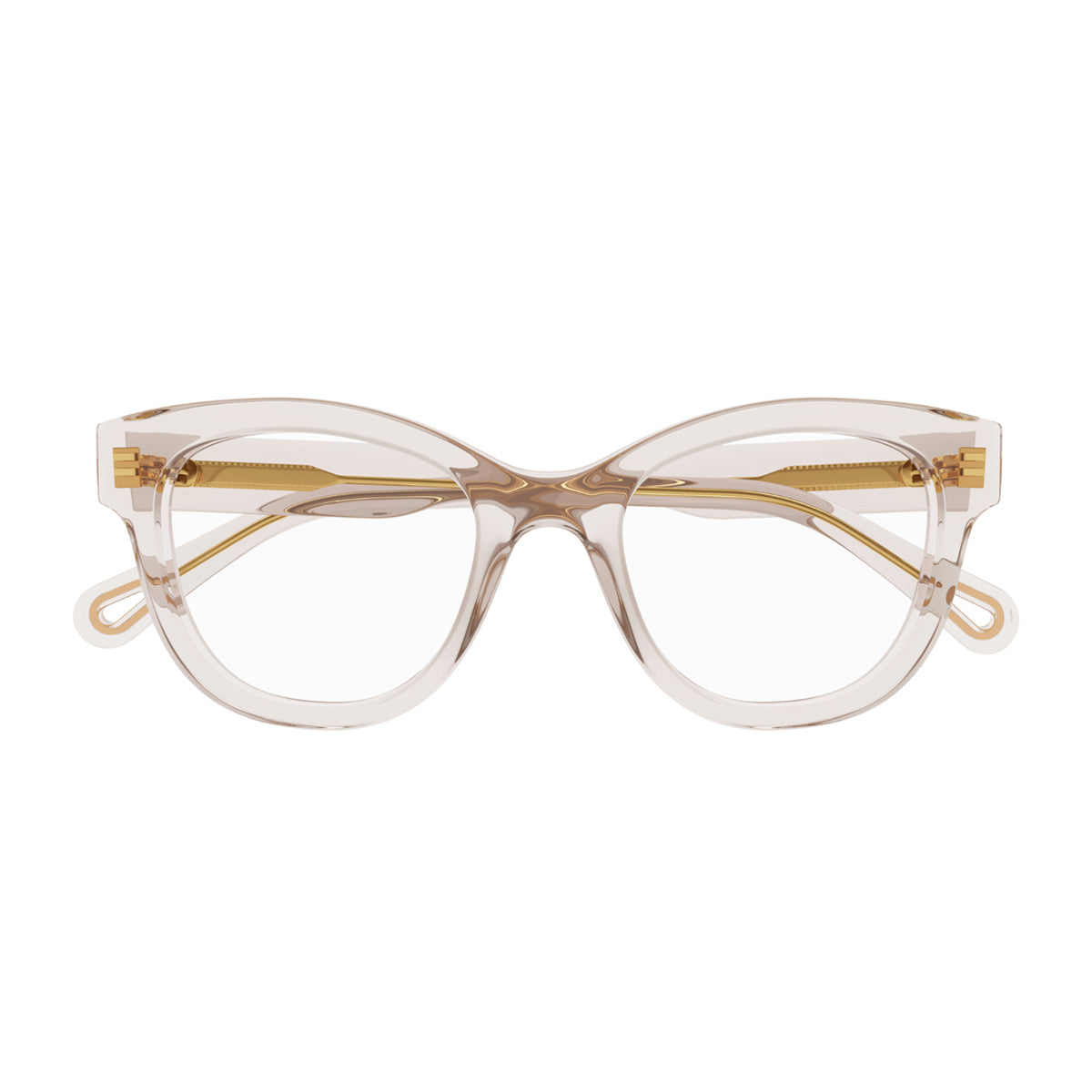 Chloé CH0162O Linea 010 Nude Transparent Rosa Acetate Occhiali Da Vista