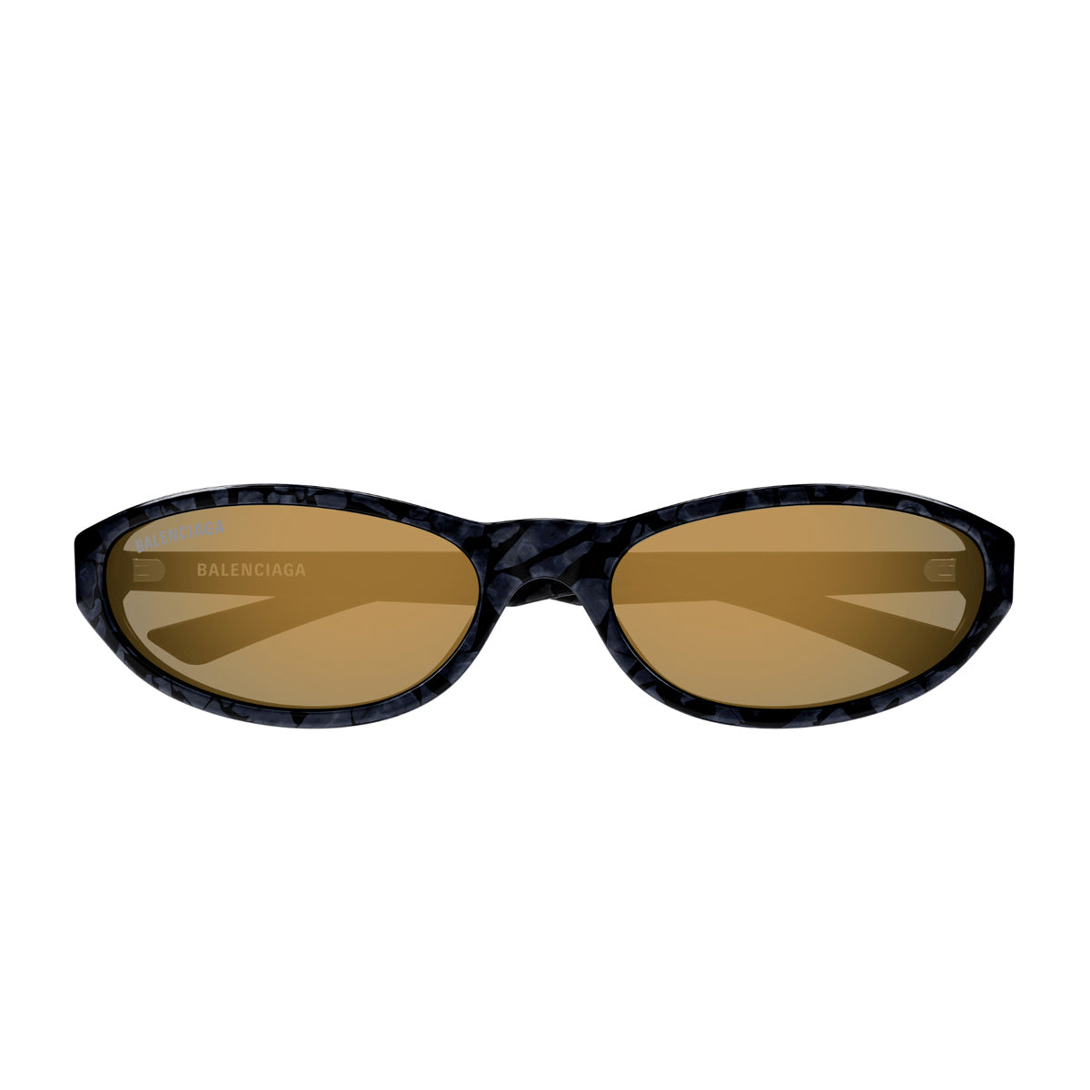 Balenciaga BB0007S Linea Everyday 010 Black Gold Nero Acetate Occhiali Da Sole