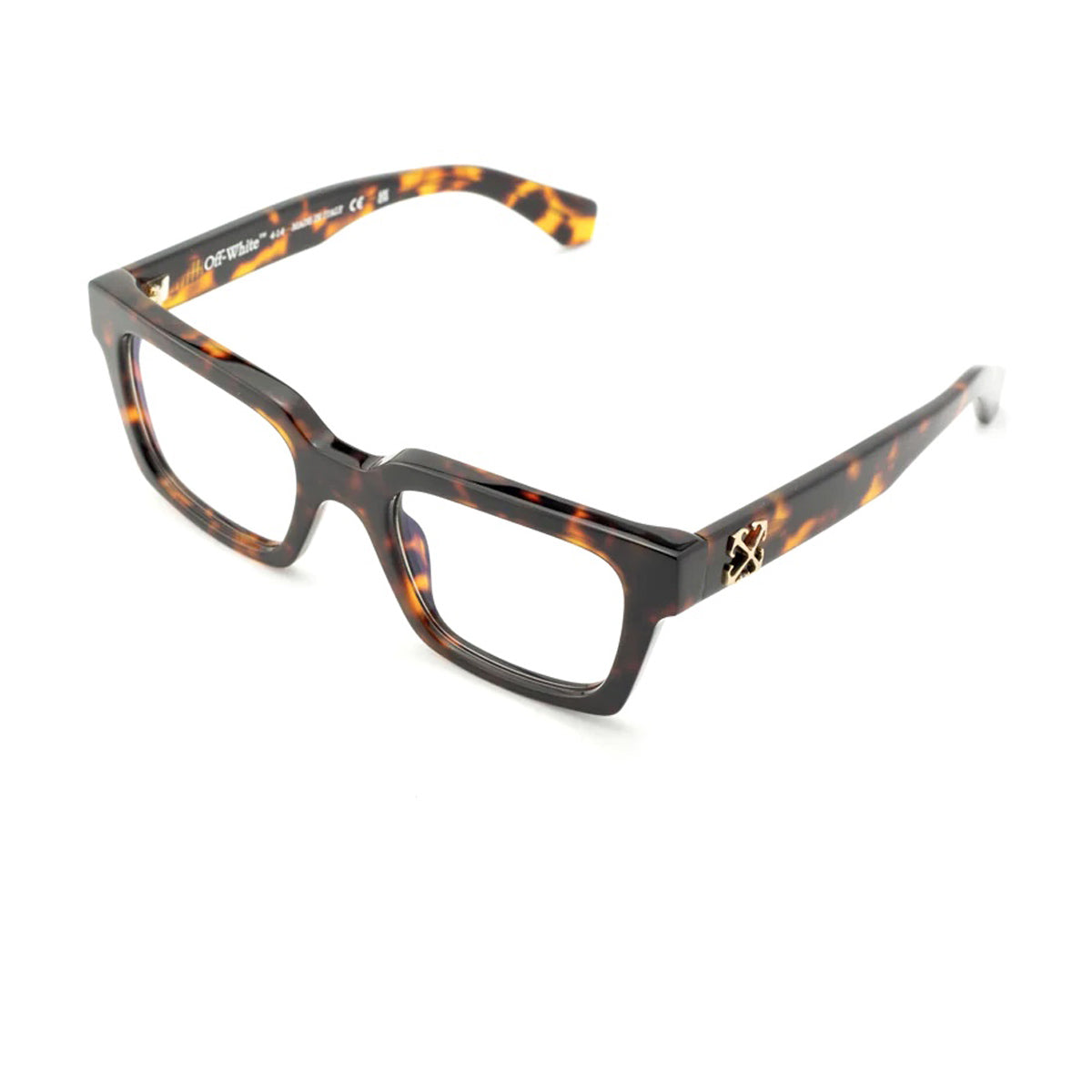 Off White OERJ072 STYLE 72 6000 Havana Blue Block Marrone Acetate Occhiali Da Vista