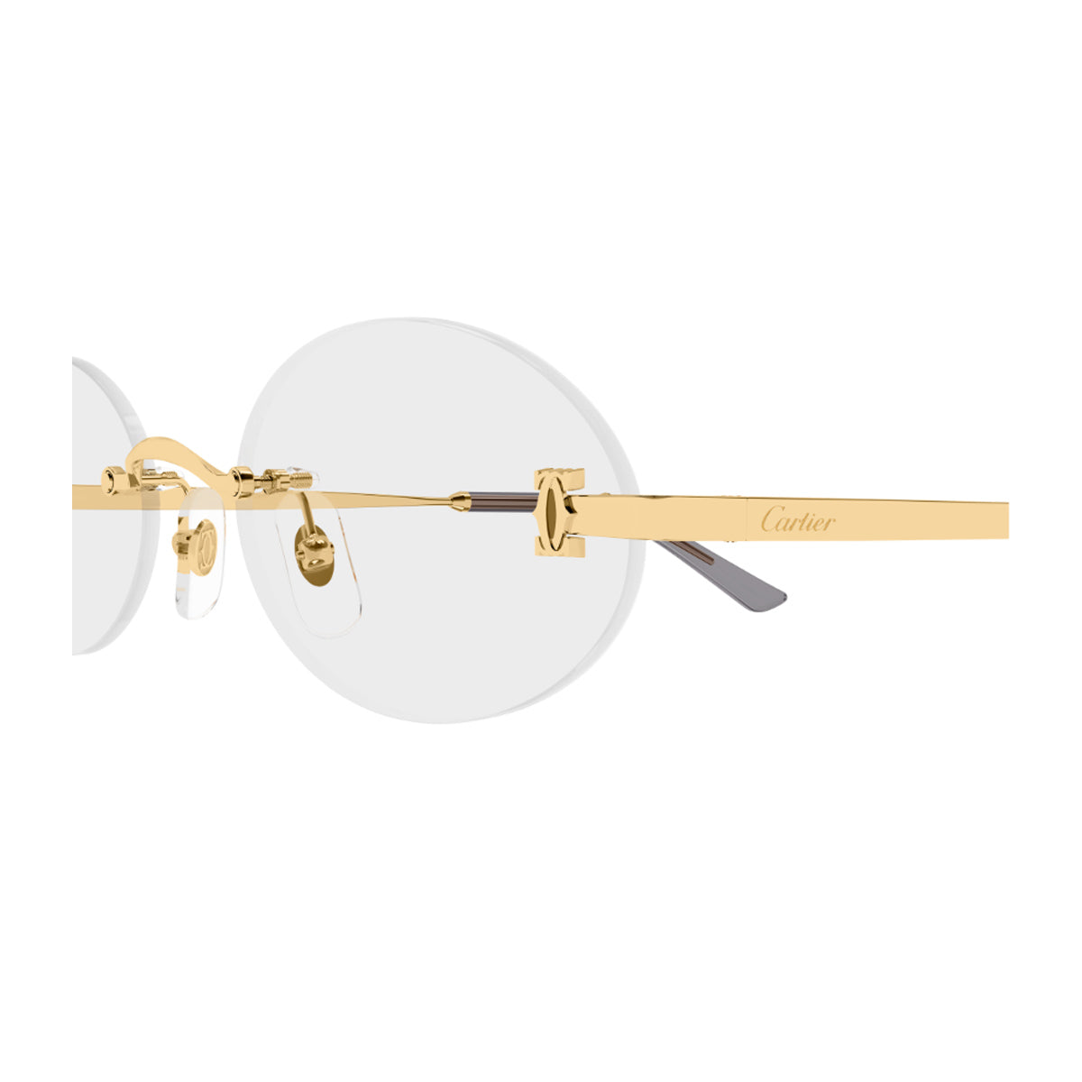 Cartier CT0594O Double C de 001 Gold Oro Metal Occhiali Da Vista