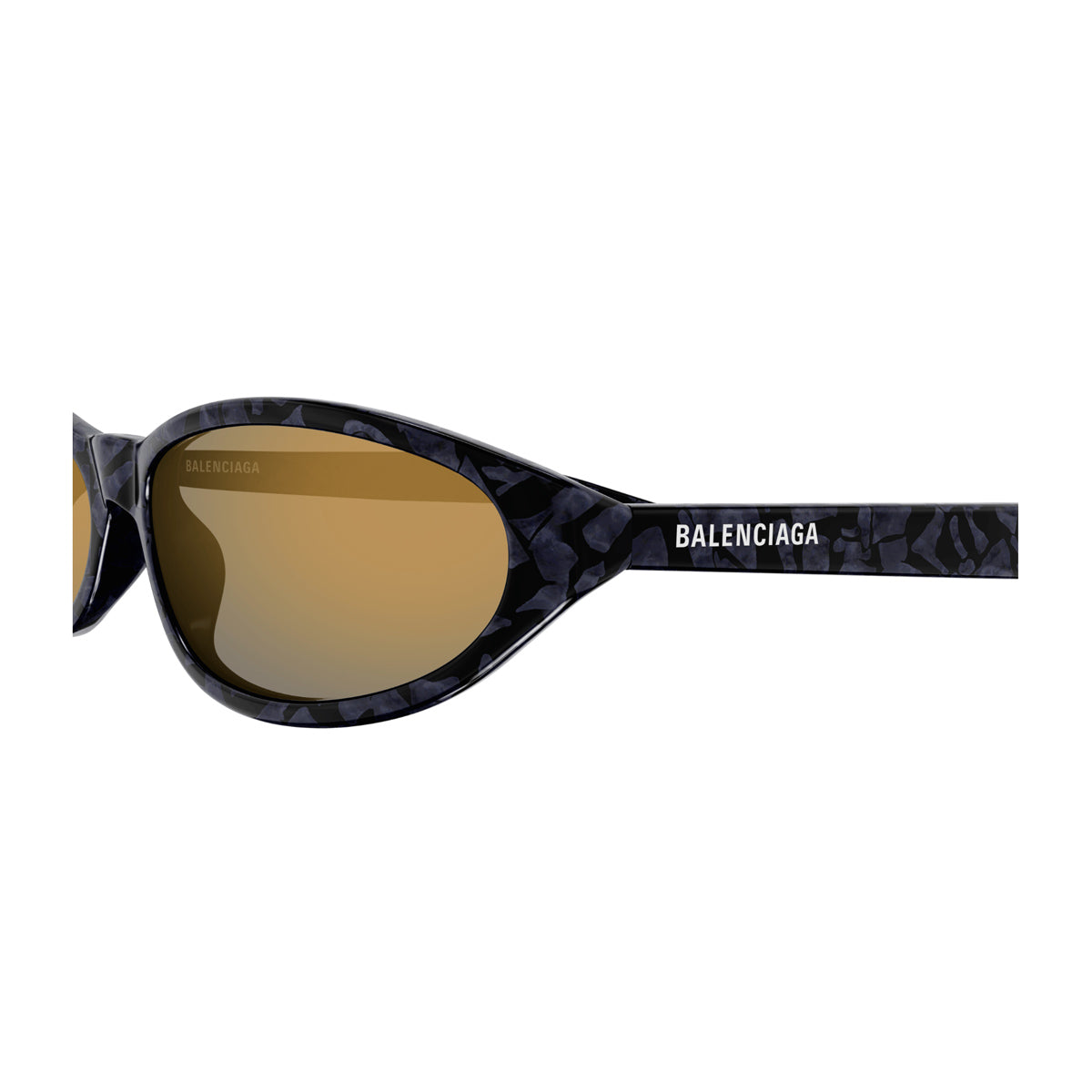 Balenciaga BB0007S Linea Everyday 010 Black Gold Nero Acetate Occhiali Da Sole