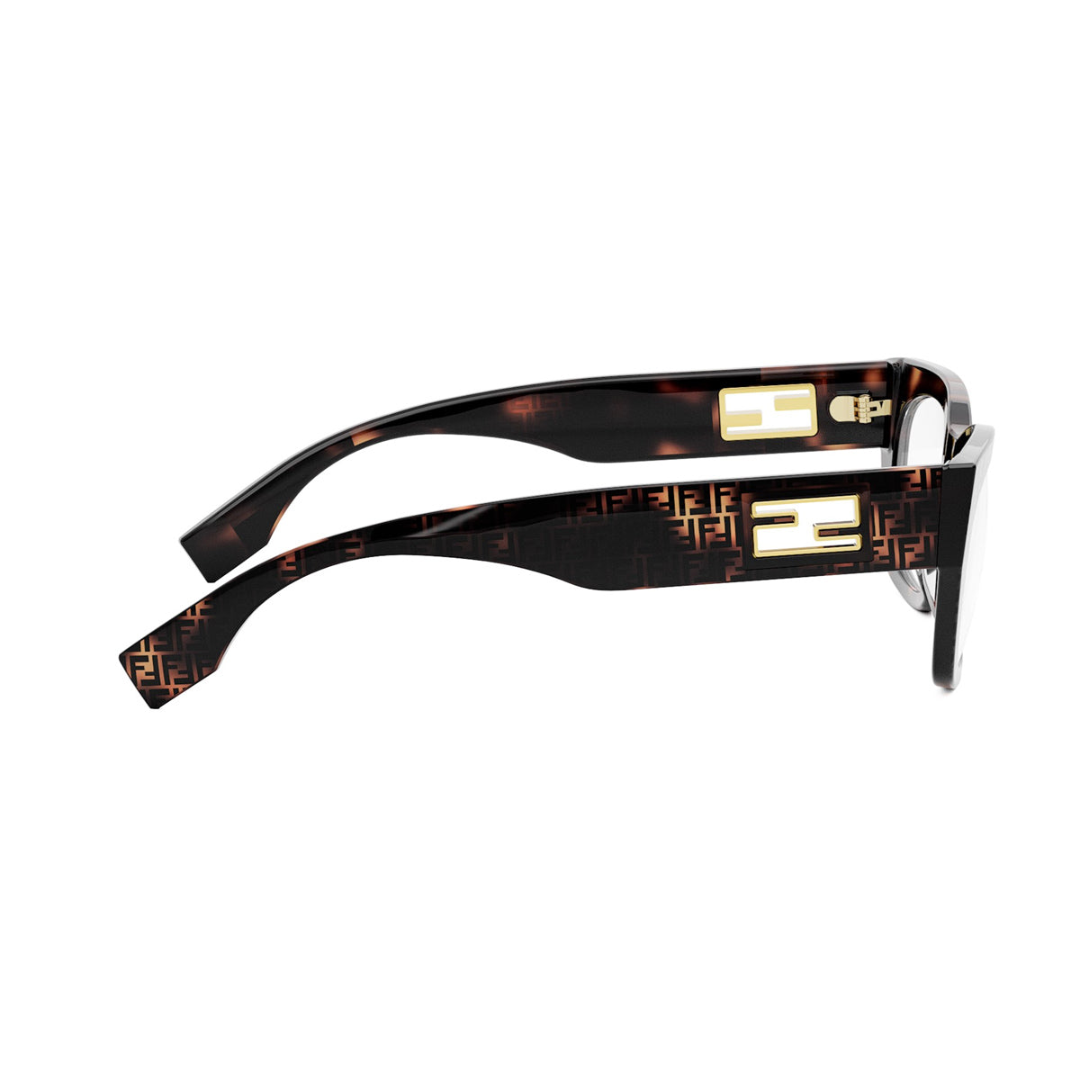 Fendi FE50082I Baguette 055 Havana Marrone Acetate Occhiali Da Vista