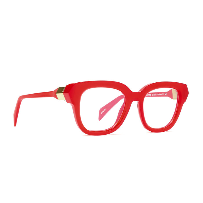 CREATURE 122 002 Rosso Trasparente Acetate Occhiali Da Vista