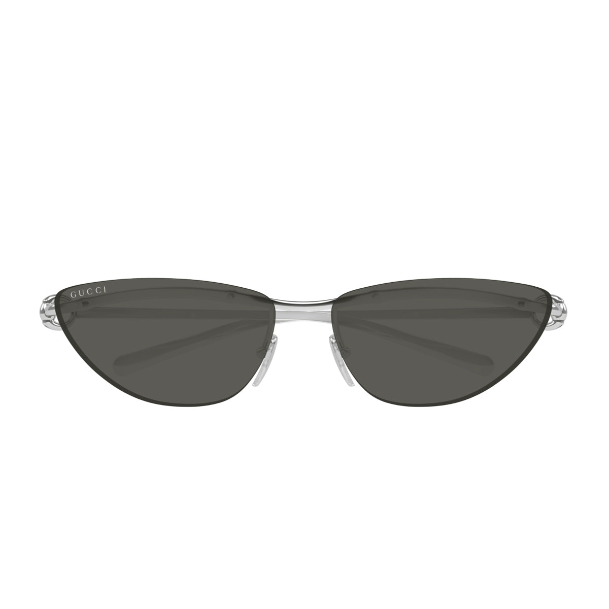 Gucci GG1701S Linea Horsebit 001 Silver Grey Argento Metal Occhiali Da Sole