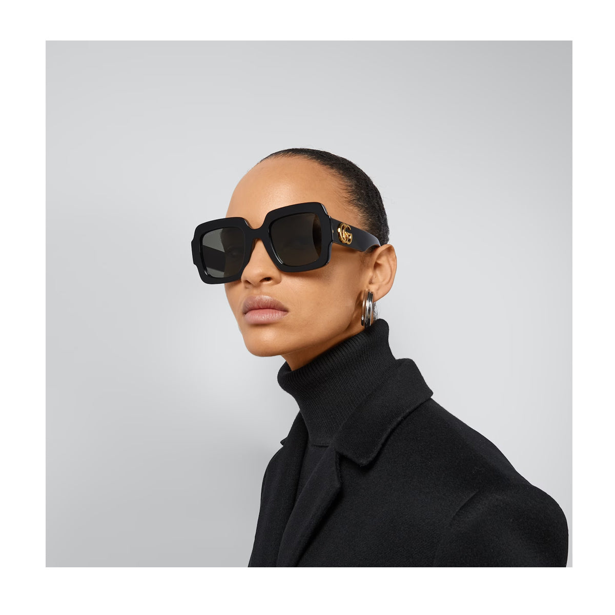 GG1547S 001 Nero Acetate Occhiali Sole