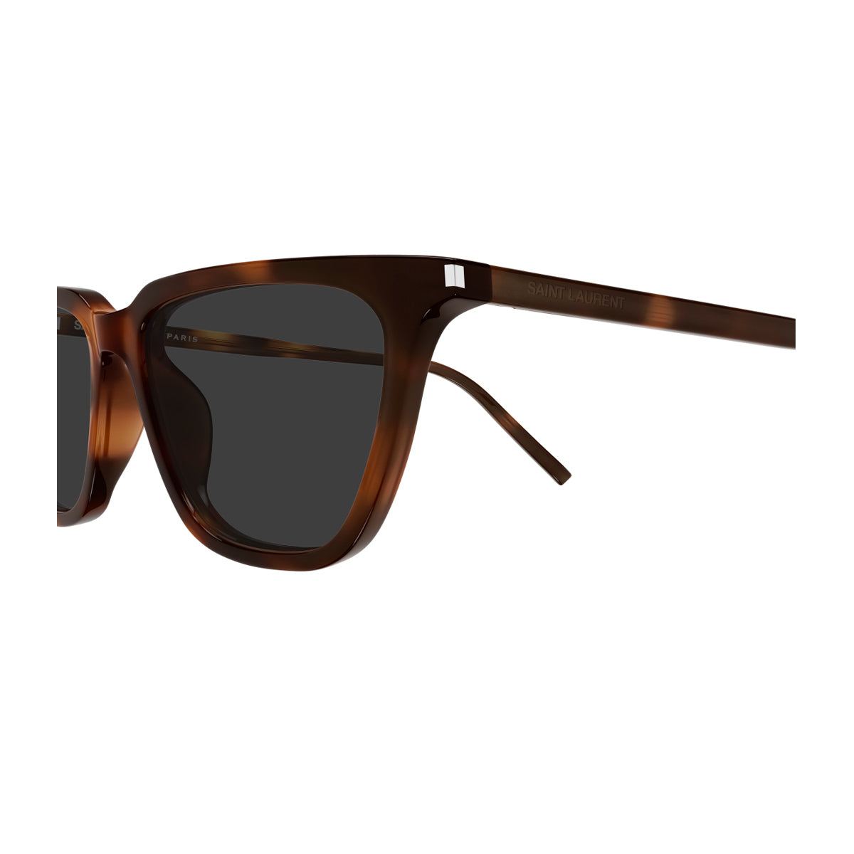 Saint Laurent SL 889 Sulpice Thin 003 Havana Grey Recycled Acetate Occhiali Da Sole