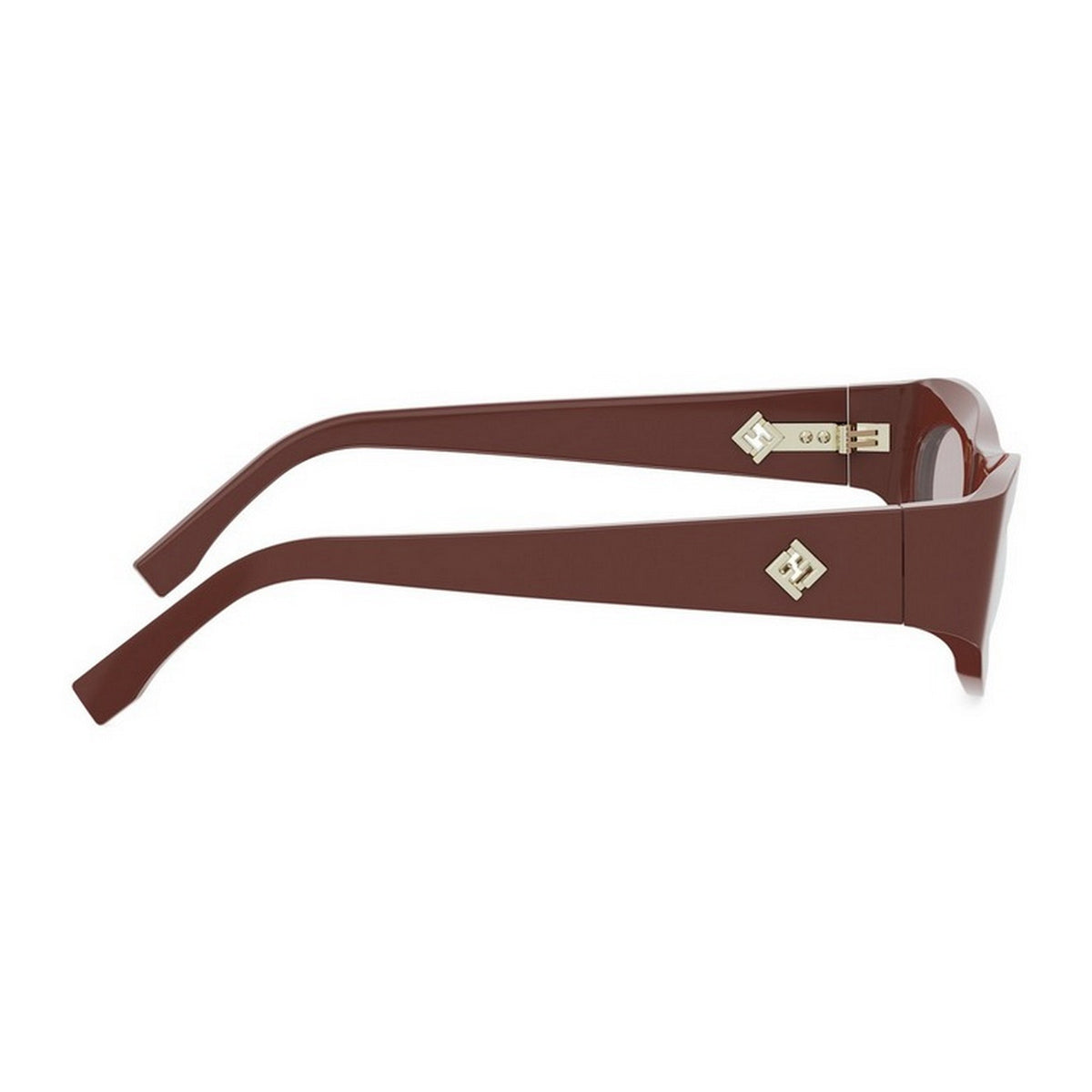 Fendi FE40177U FF Diamonds 66C Rosso Bordeaux Acetate Occhiali Da Sole