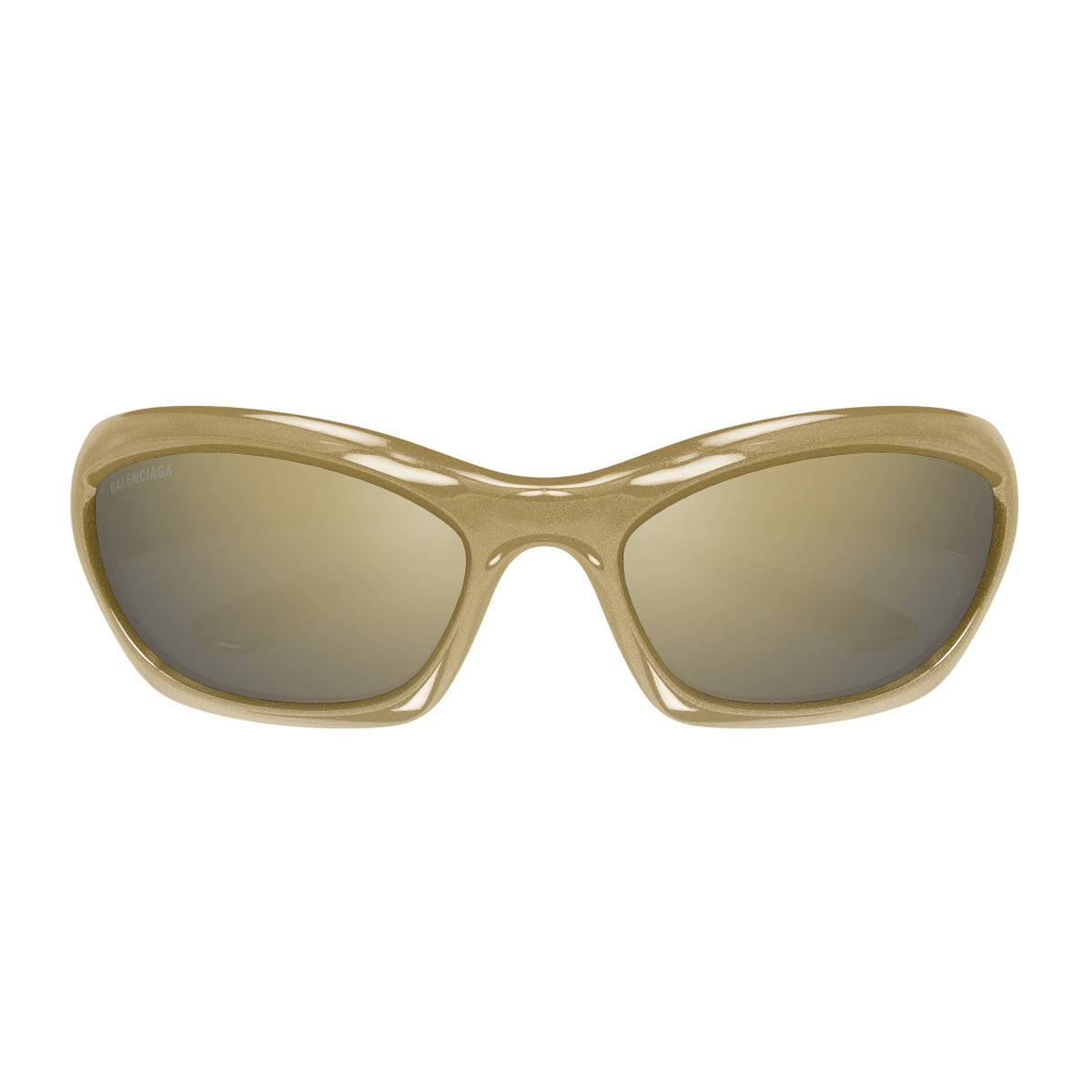 Balenciaga Bb0463s Linea Extreme 002 Green Bronze Verde Oliva Bio Injection Occhiali Da Sole