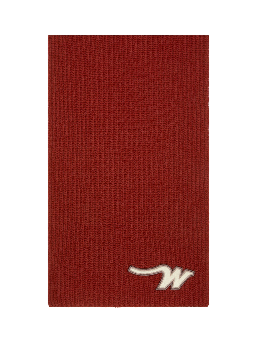 Weekend Maxmara Bardies Wool Scarf Cherry Red Women >> Accessories