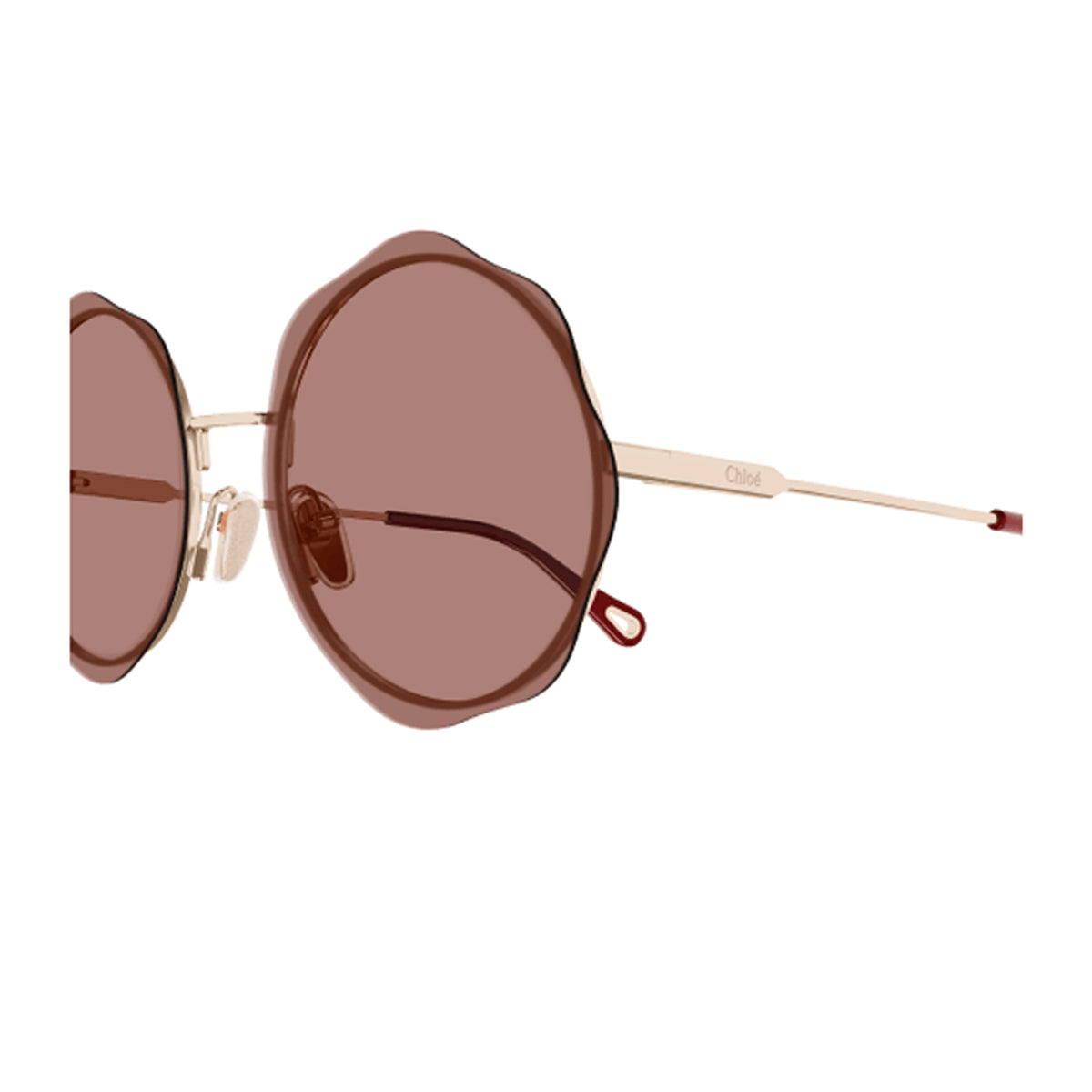 Chloé CH0202S Linea 003 Gold Red Oro Metal Occhiali Da Sole
