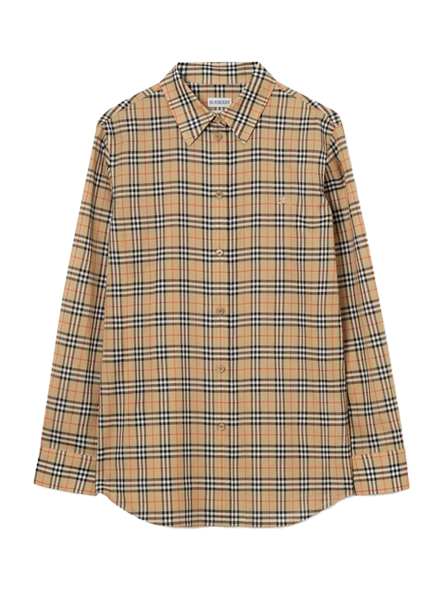 Burberry Women Classic Check Shirt Sand >> Rtw Polo