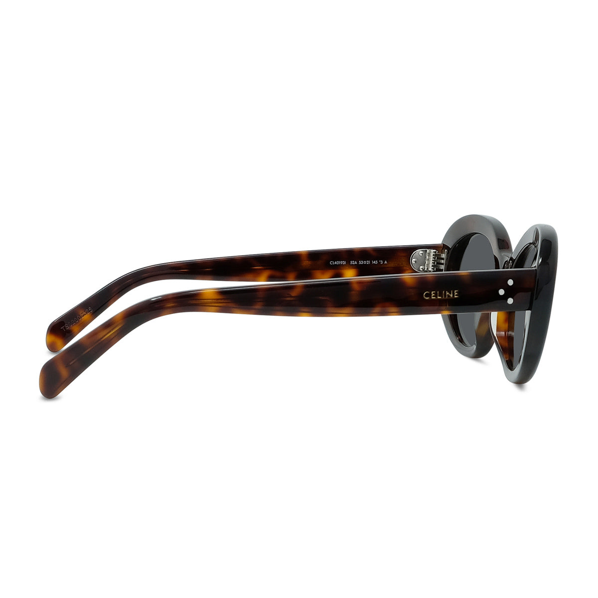 Celine CL40193I 3 Dots 52A Havana Marrone Acetate Occhiali Da Sole